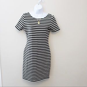 Sanctuary Sexy Midi Dress Black White Size Small
